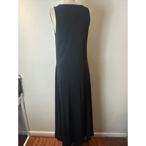 textile elizabeth and james, back sleeveless maxi dress, long, size large - Picture 4 of 6